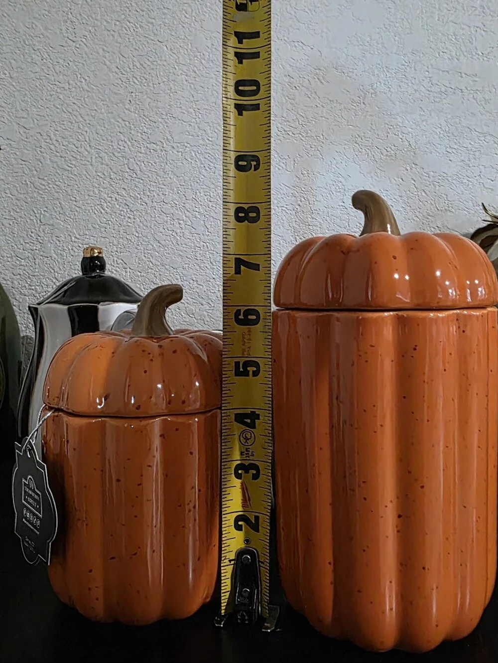 Autumn Orange Ceramic Pumpkin Canisters - Brand